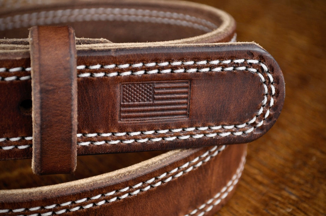 The Patriot Double Stitched Belt