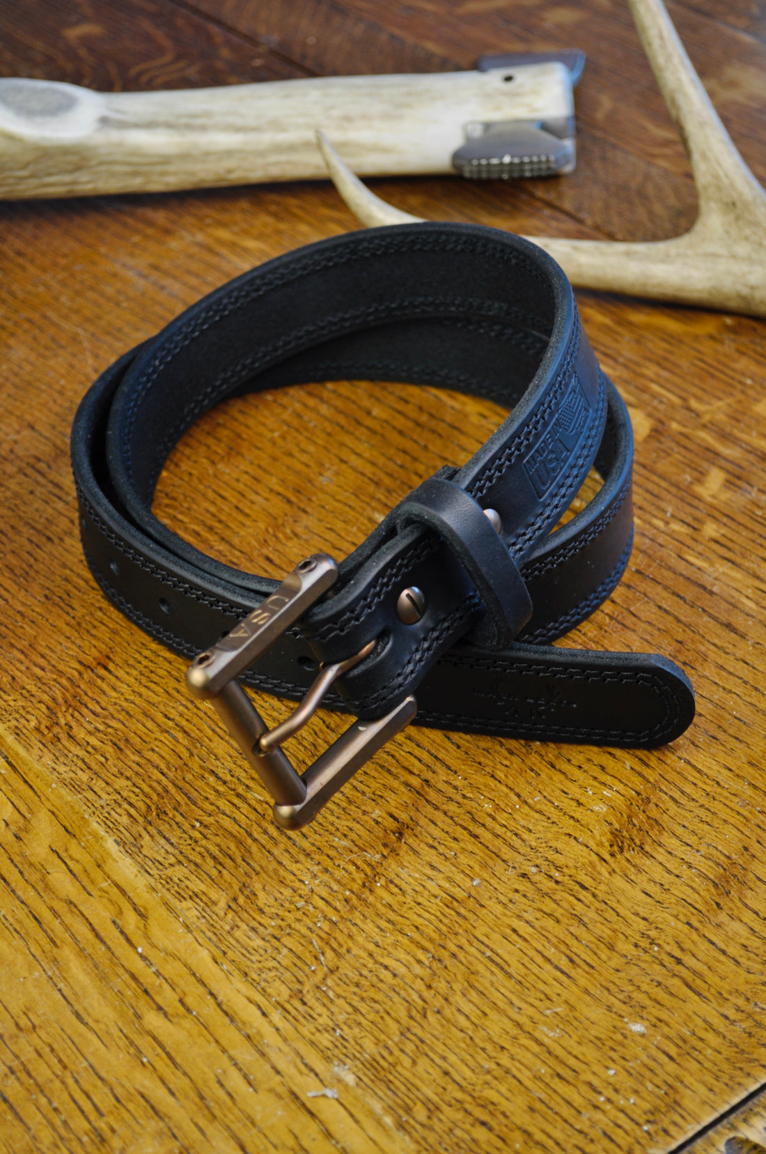 The Black Hatchet Belt from Macks Belts