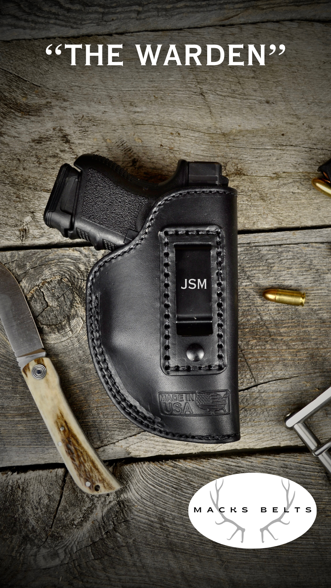 The Warden: Concealed Carry Right Hand IWB Holster
