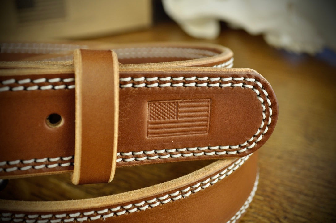 The Patriot Double Stitched Belt