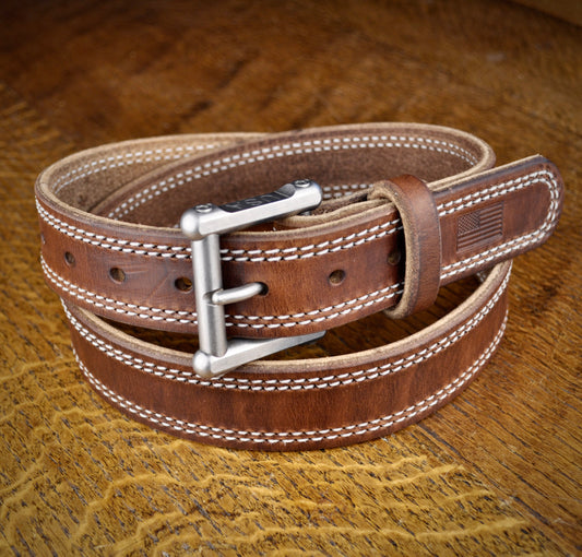 The Patriot Double Stitched Belt