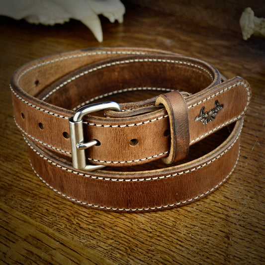 Rust Oak Stitched Belt