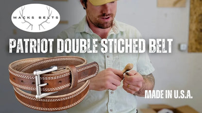 The Patriot Double Stitched Belt