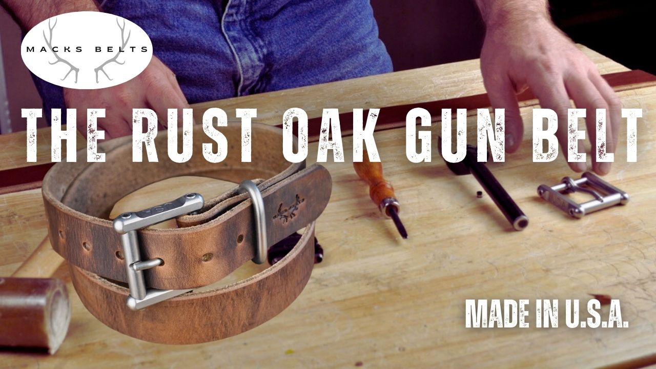Rust Oak Gun Belt – Macks Belts™