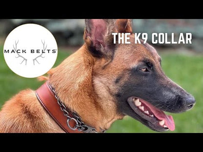 Brown Bite Dog K-9 Collar